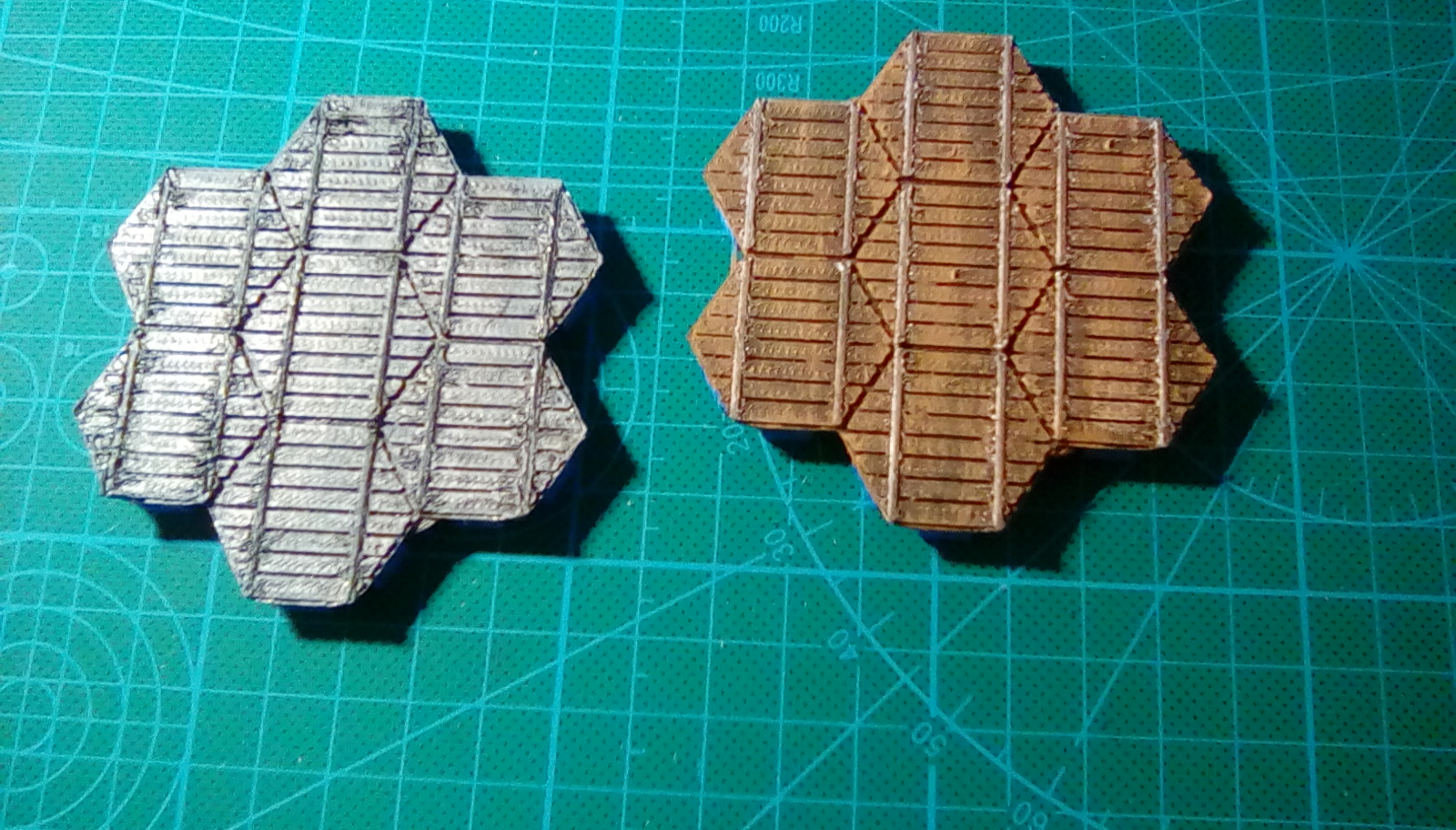Hex Terrain Grid Pattern