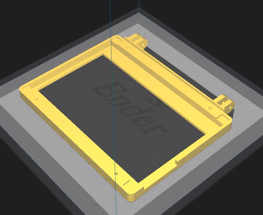 Pi 400 Display Mount Bracket for Waveshare 7 inch screen