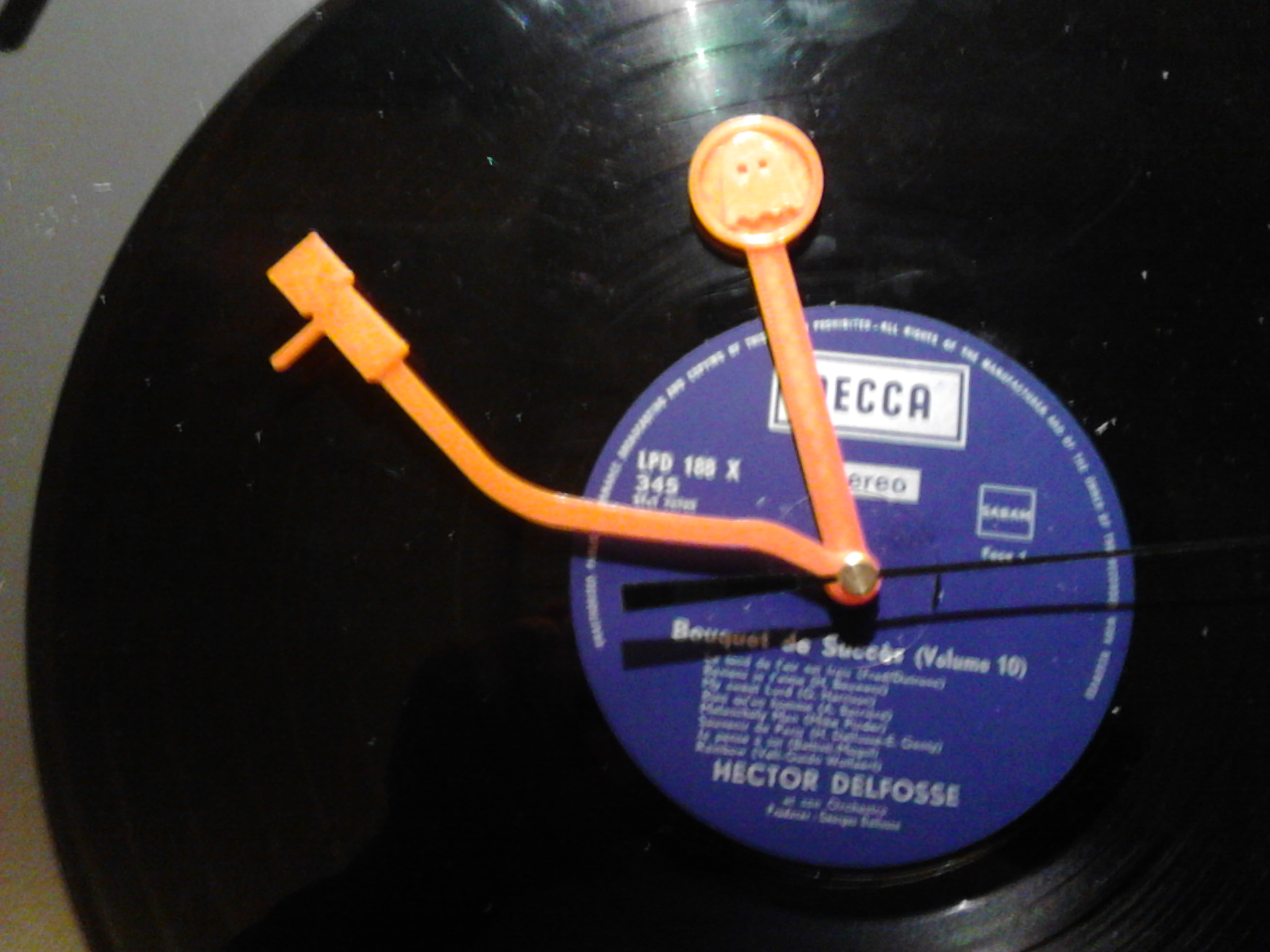 simple LP wall clock  #GhostlyVinyl