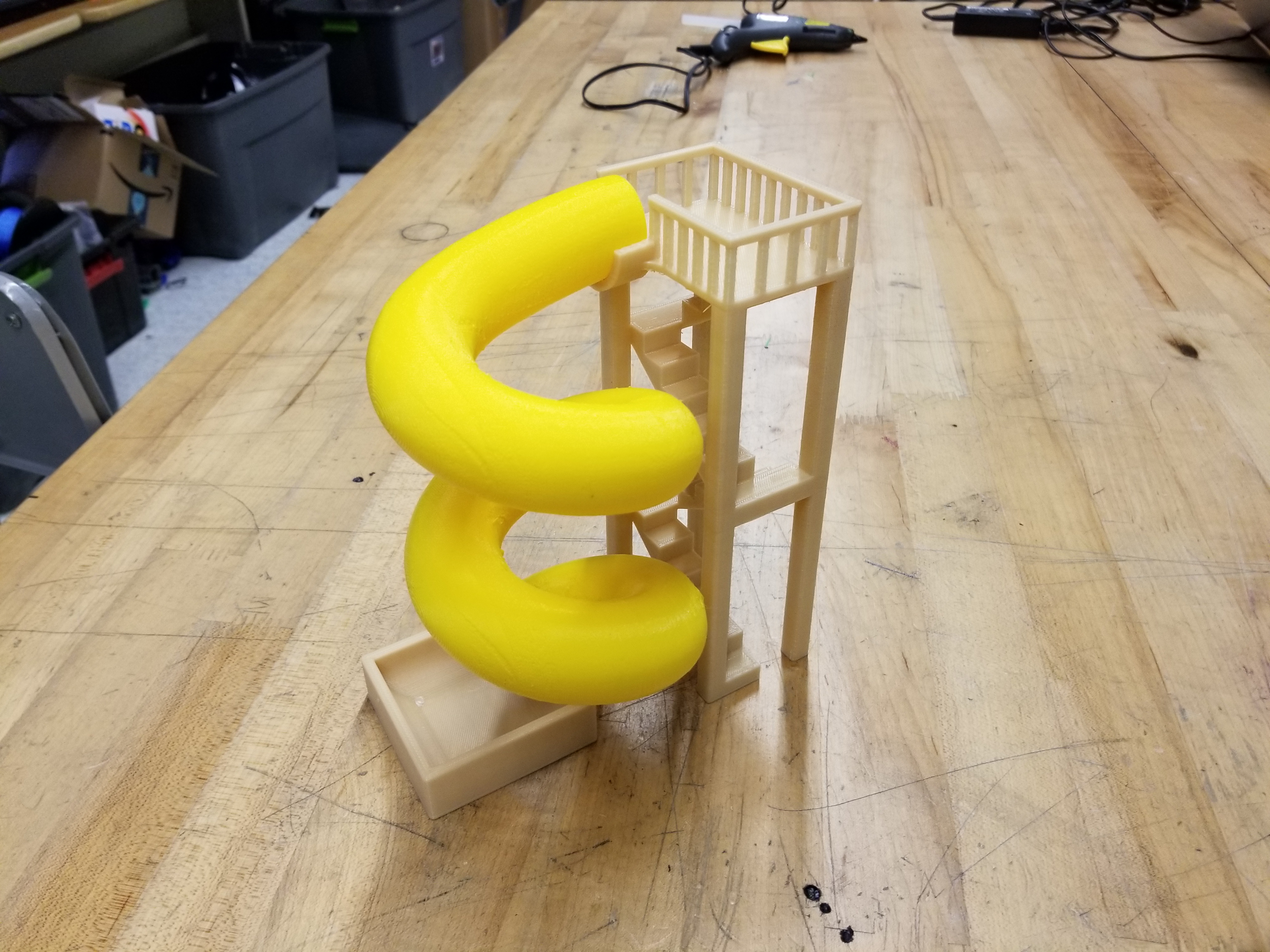 Waterslide Paperclip Holder