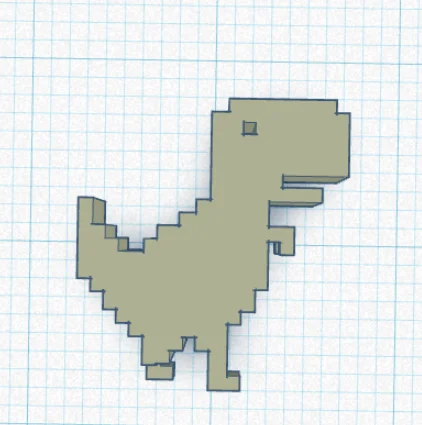 Dinosaure Google  - Google dinosaur