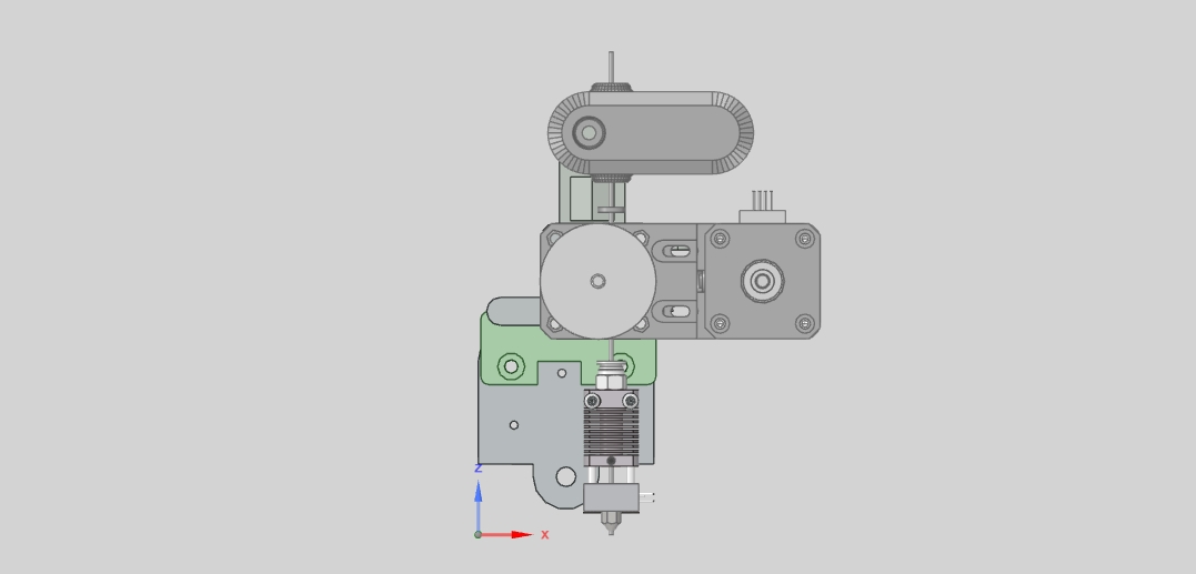 Belt Reduction Drive direct extruder stock Ender Eplate