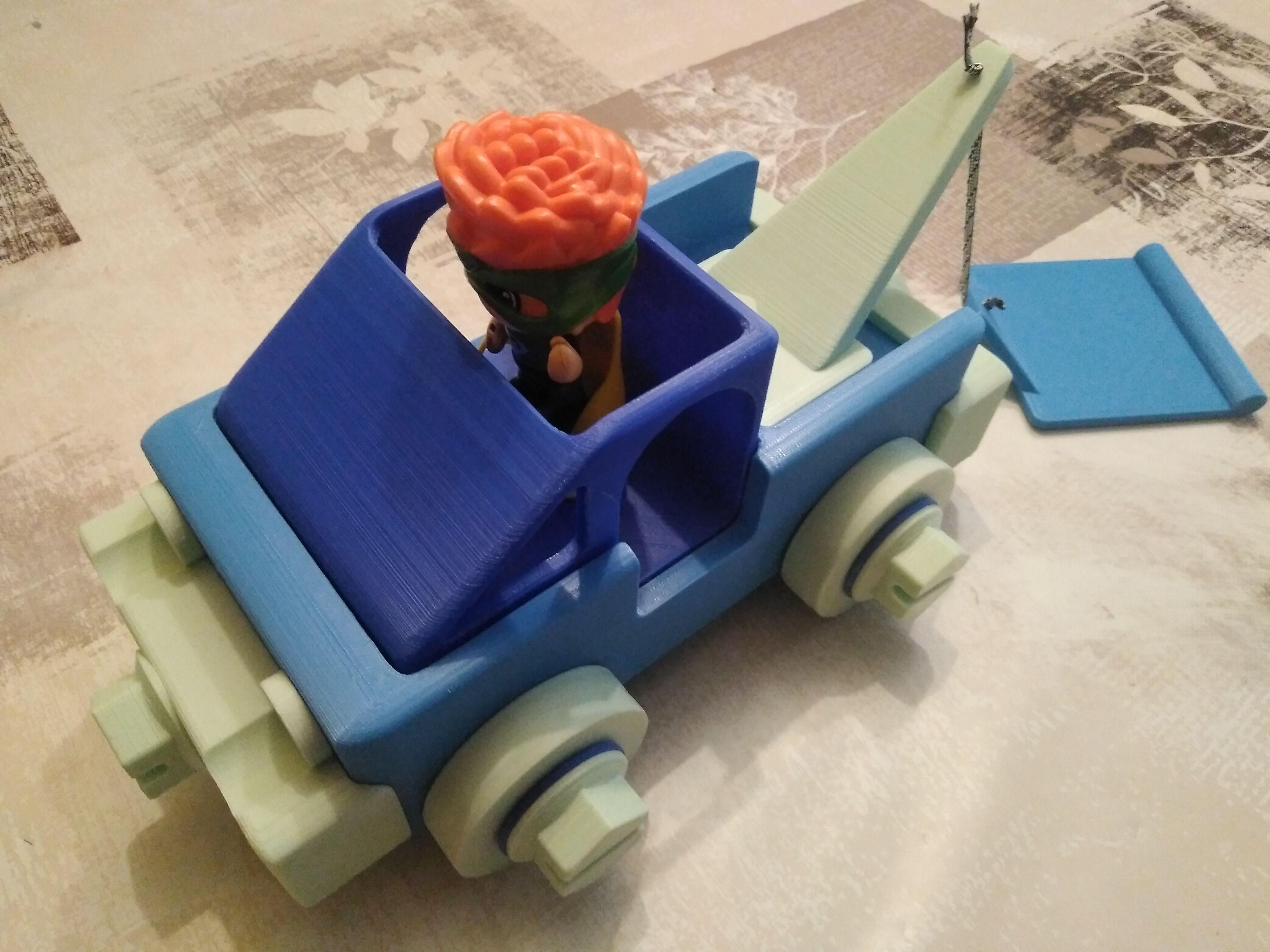 Grua juegos desmontable // Car, Crane removable games