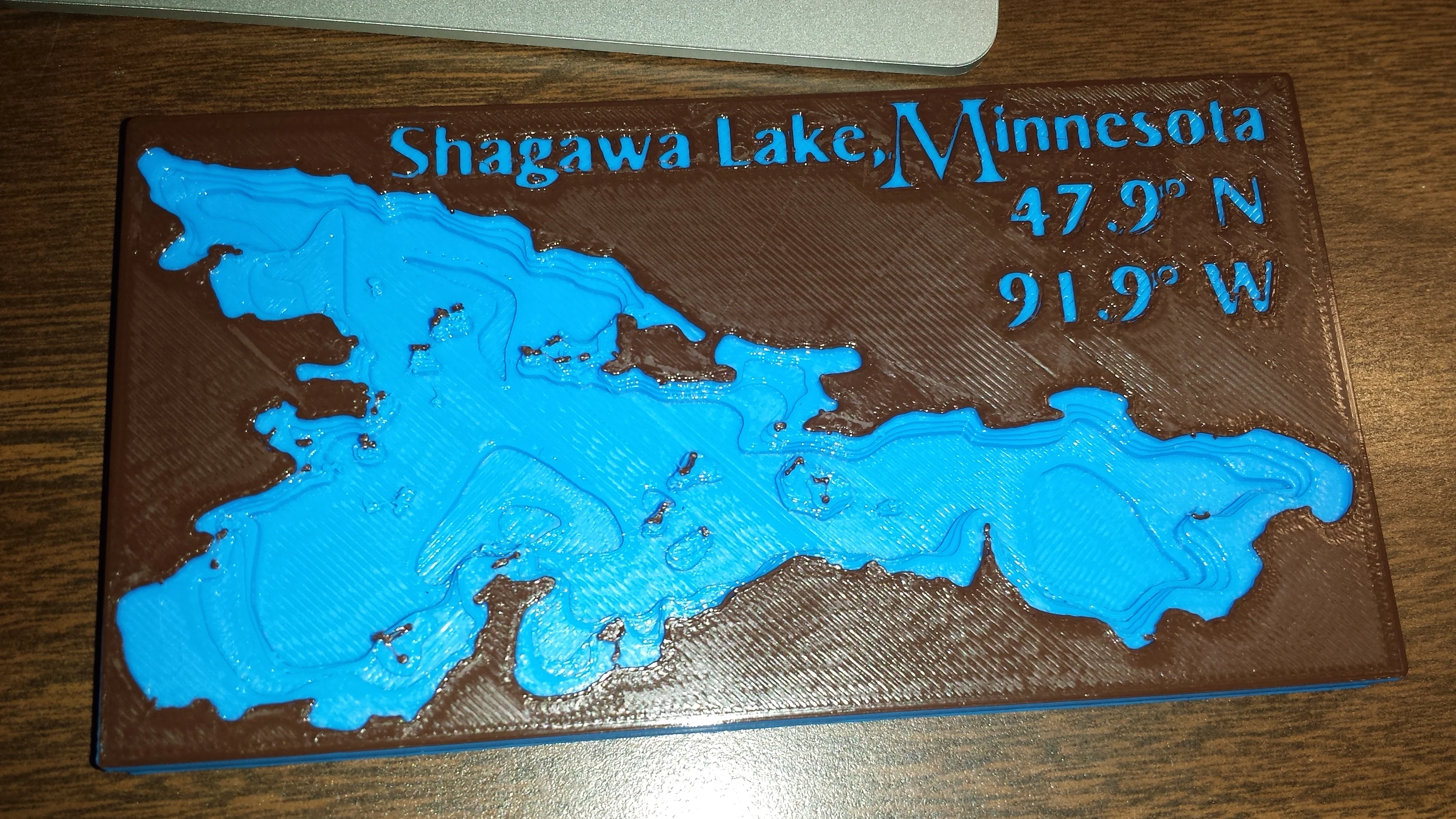 Shagawa Lake Depth Map