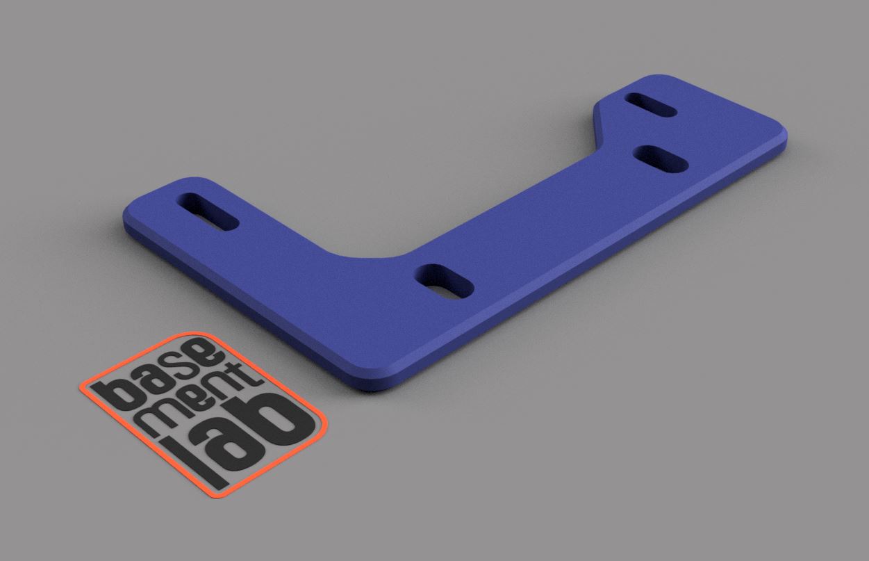 Universal PSU bracket for Alu 2020 Profile Mod. B - Staffa fissaggio alimentatore Pc per profili Alu 2020 Mod.B