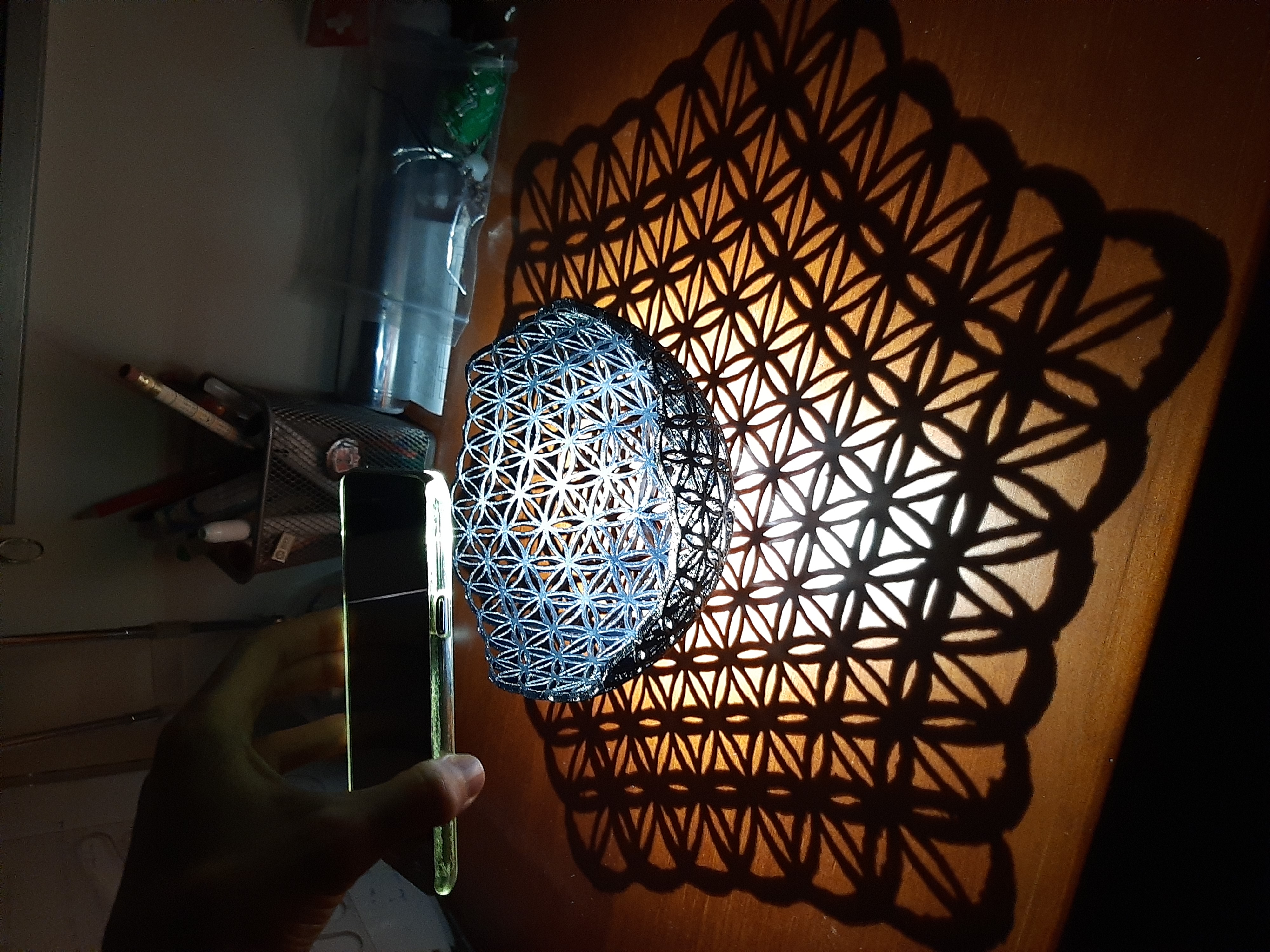 Flower of life Stereographic projection