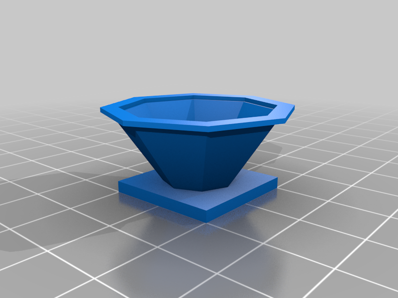 Polish concrete flower pot 1:43