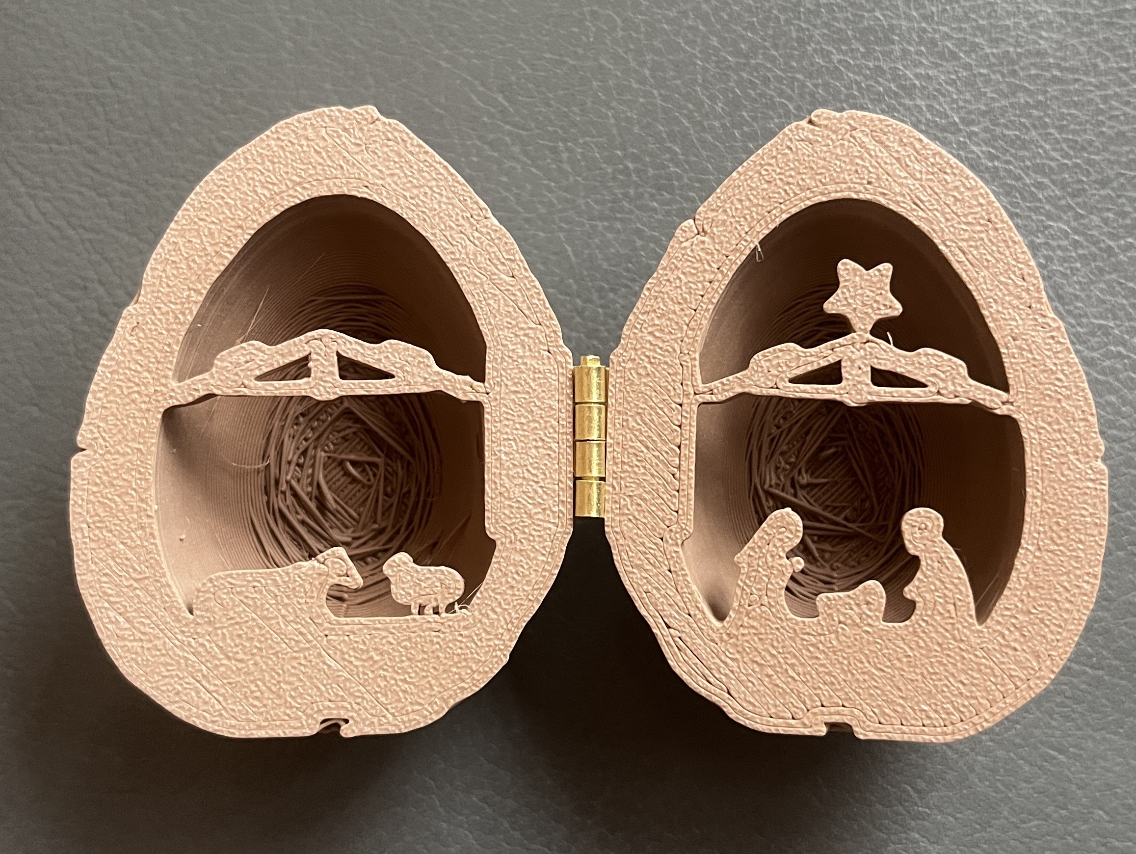 Nativity in a Walnut