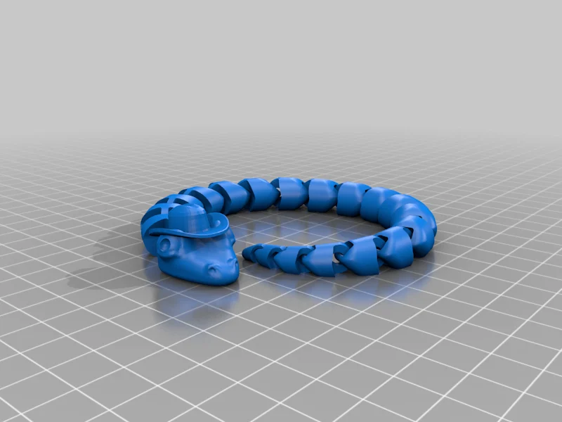 Articulated Snake with cowboy hat