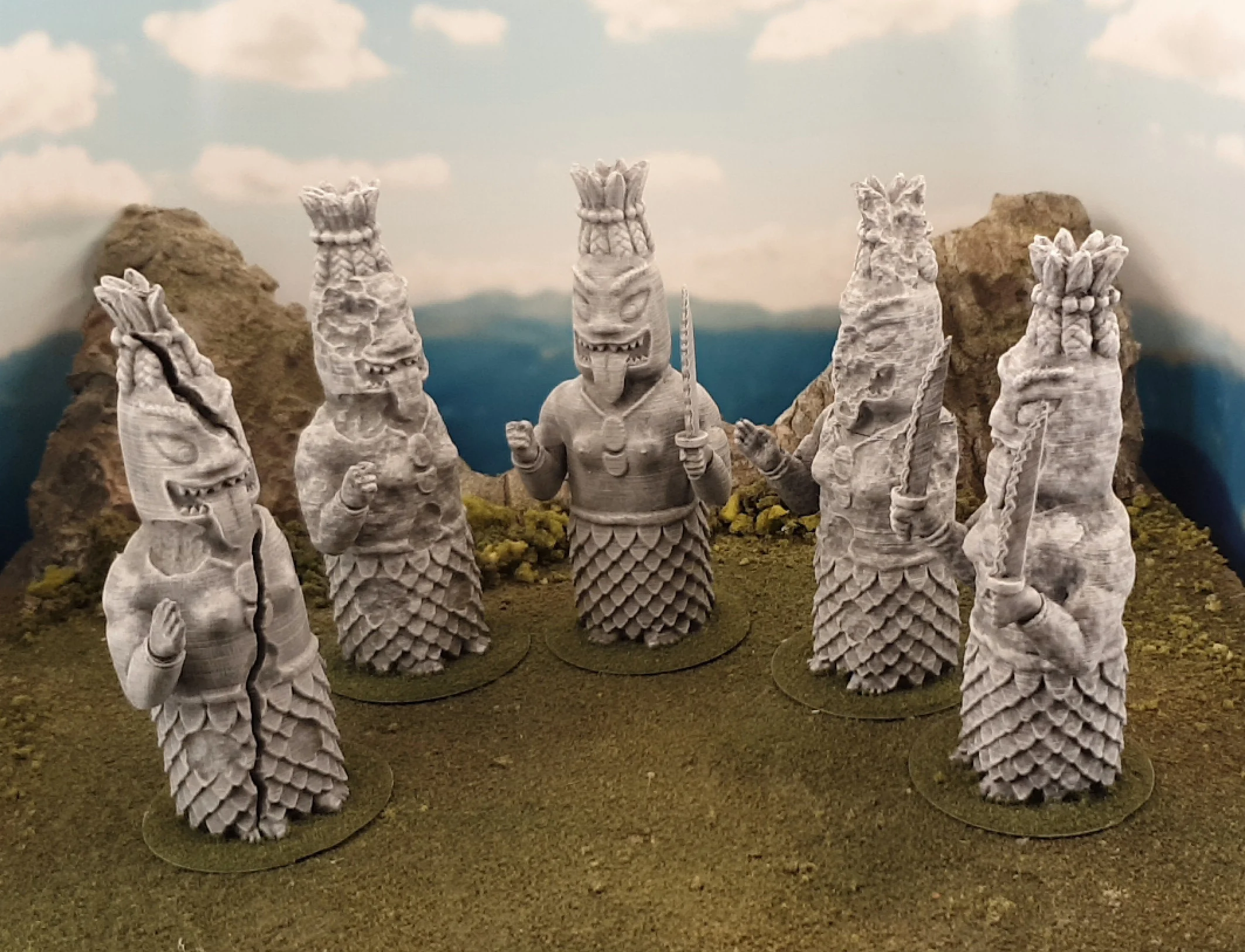 Jungle statue - godess of war