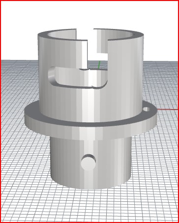 Inflation adapter with bajonet socket and nozzle: design your own by opening in customizerr