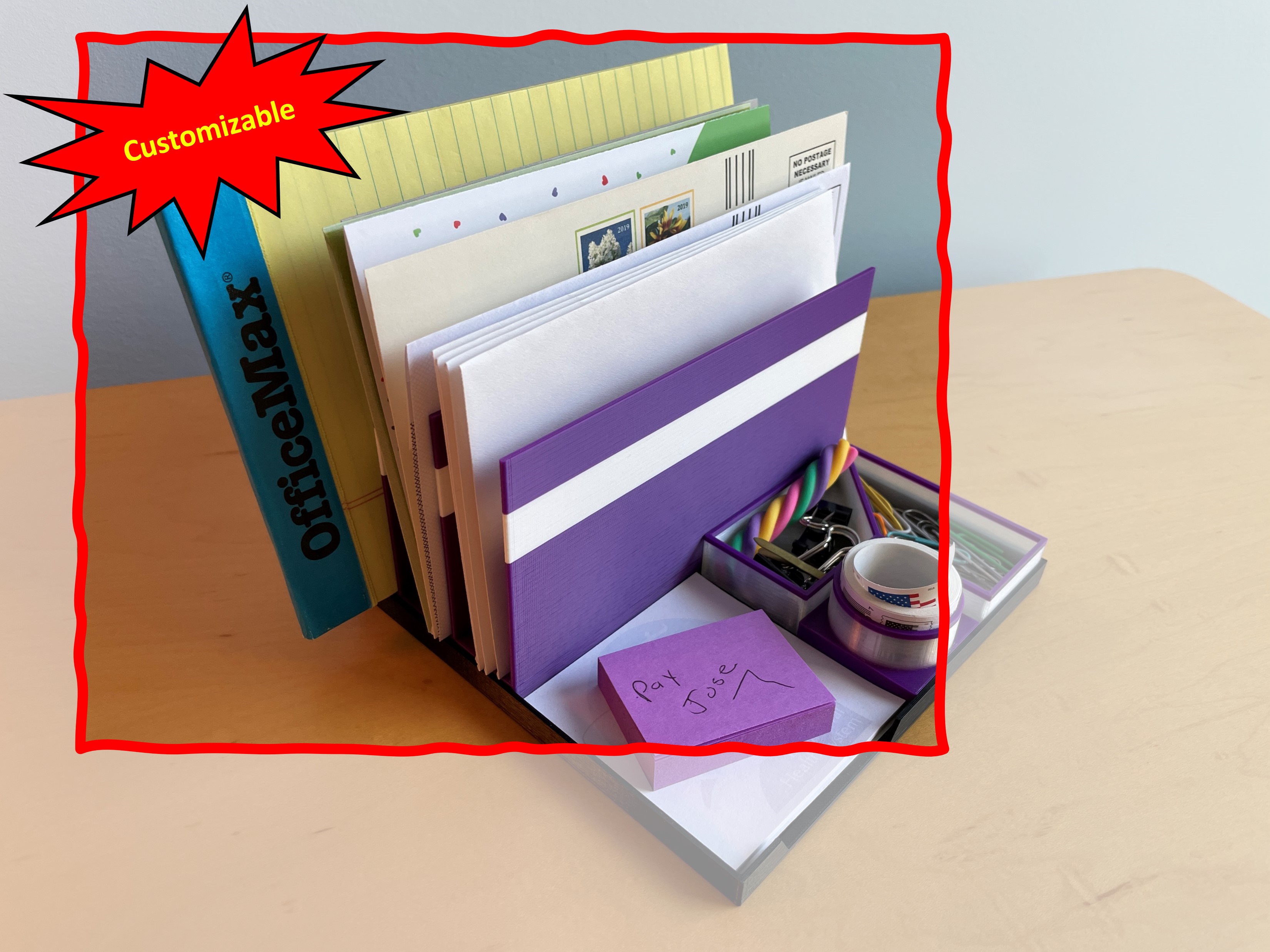 Daves Modular Organizer-Letter Paper Holders (Customizable)