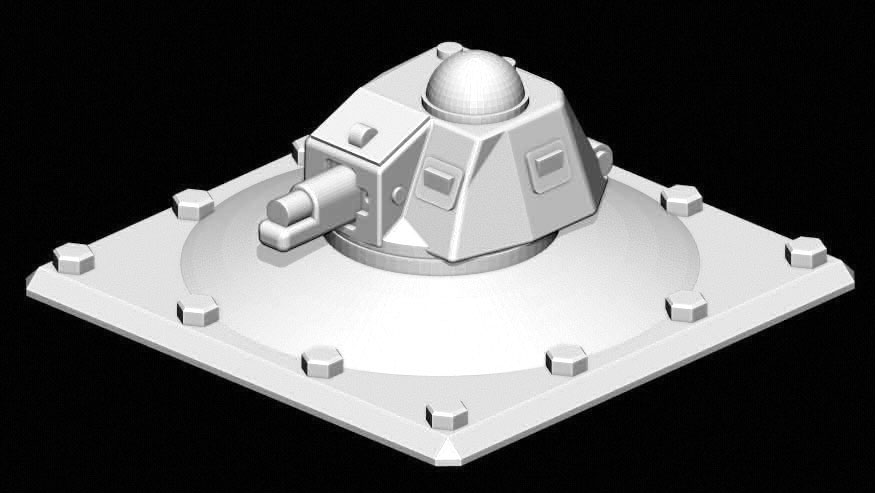 H39 Turret Emplacement (1:100)
