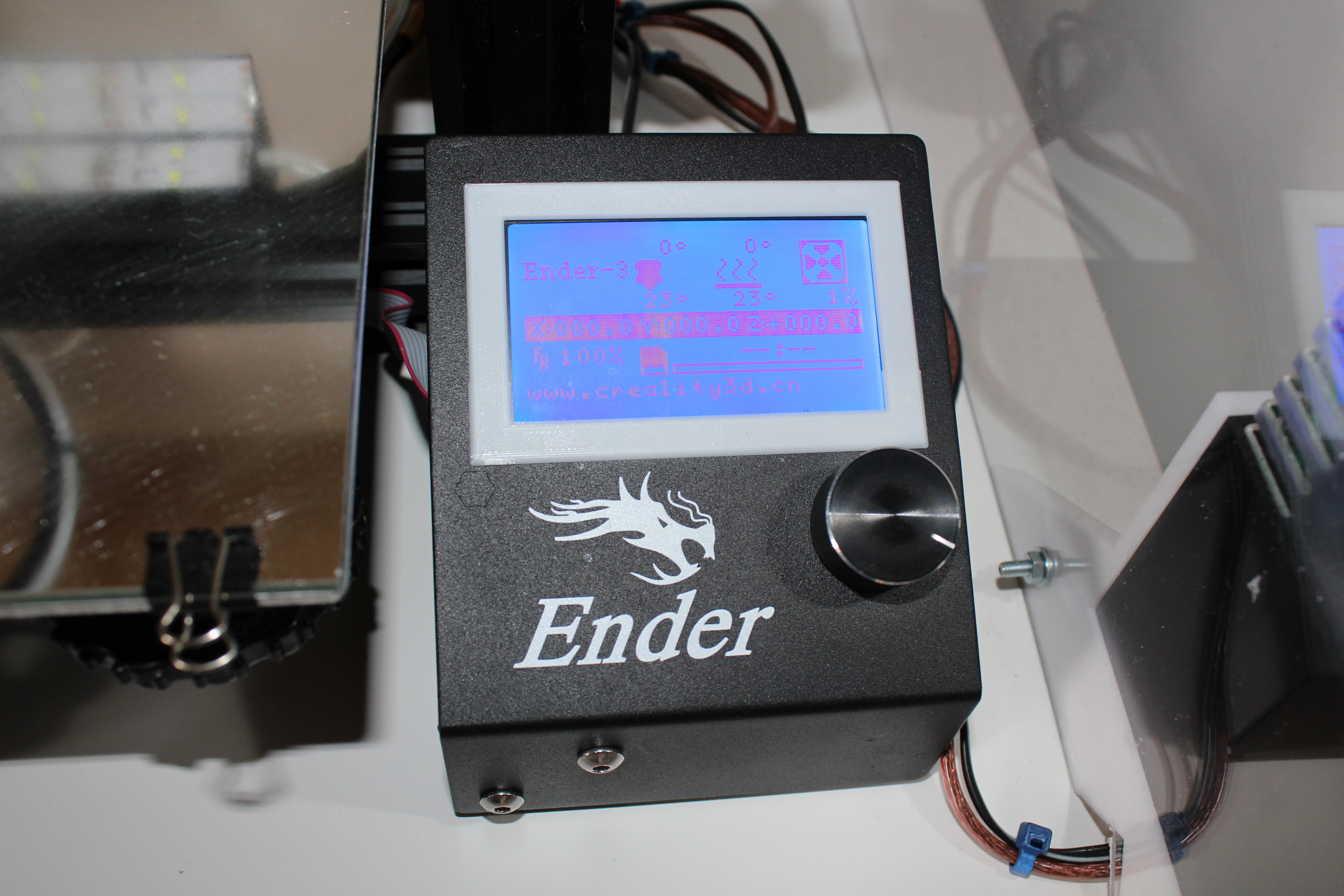 LCD cover with fixation for Comgrow Creality Ender 3