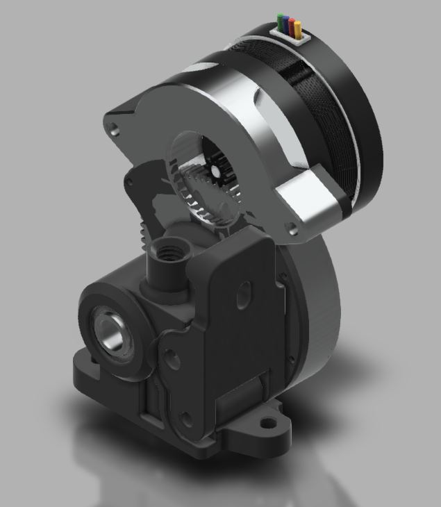 The nOrbiter V1.5 Single stage gearbox dual drive extruder