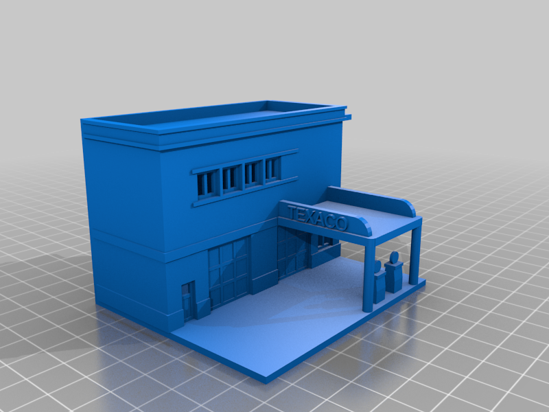 BTTF - Hill Valley Texaco Station like building