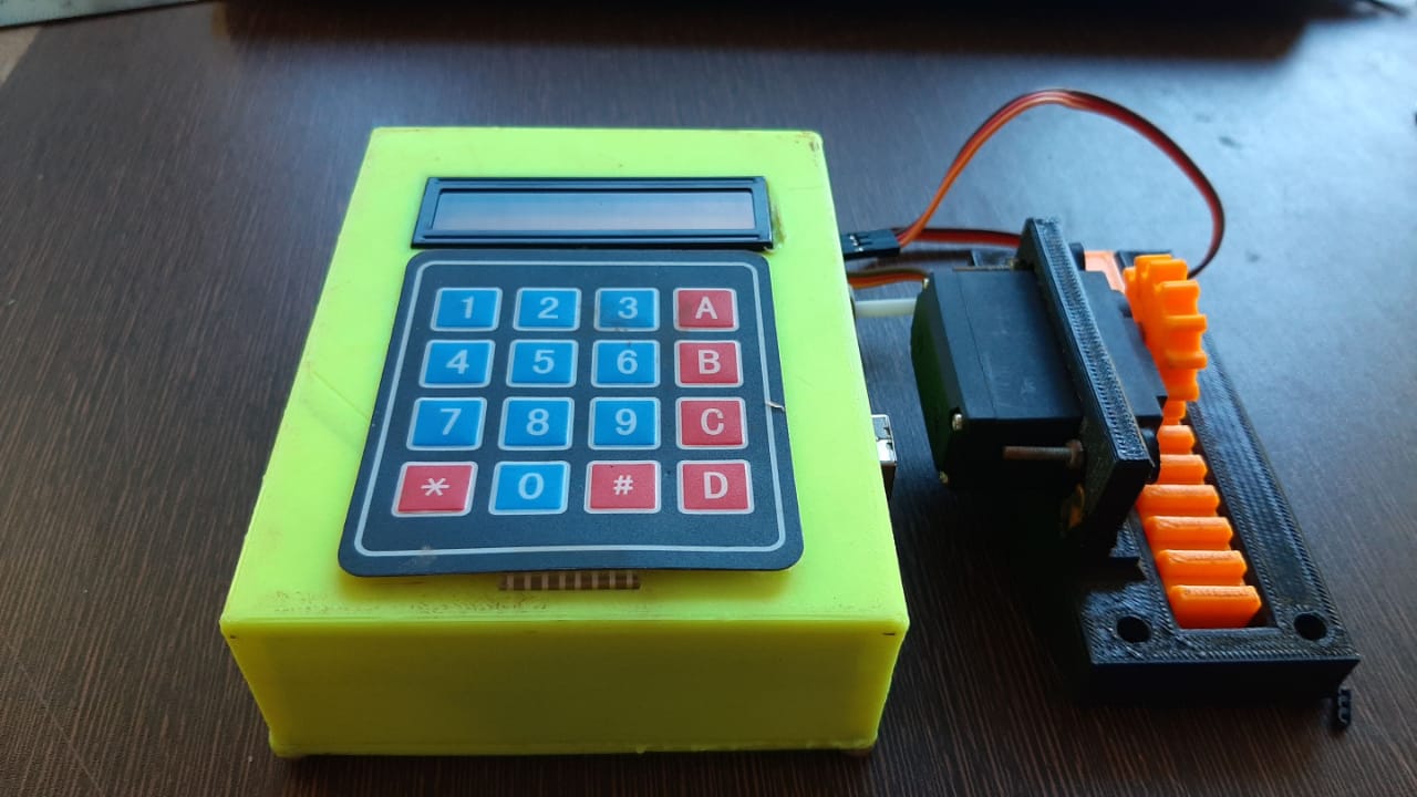LCD KEYPAD BOX (For Password Based Door lock system)