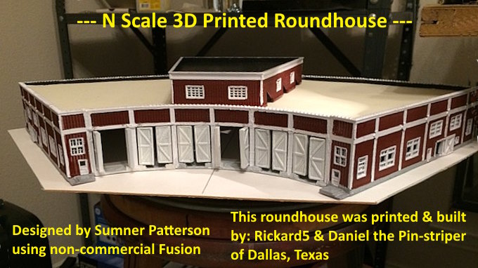 N Scale -- Raised Roof Section for Roundhouse...