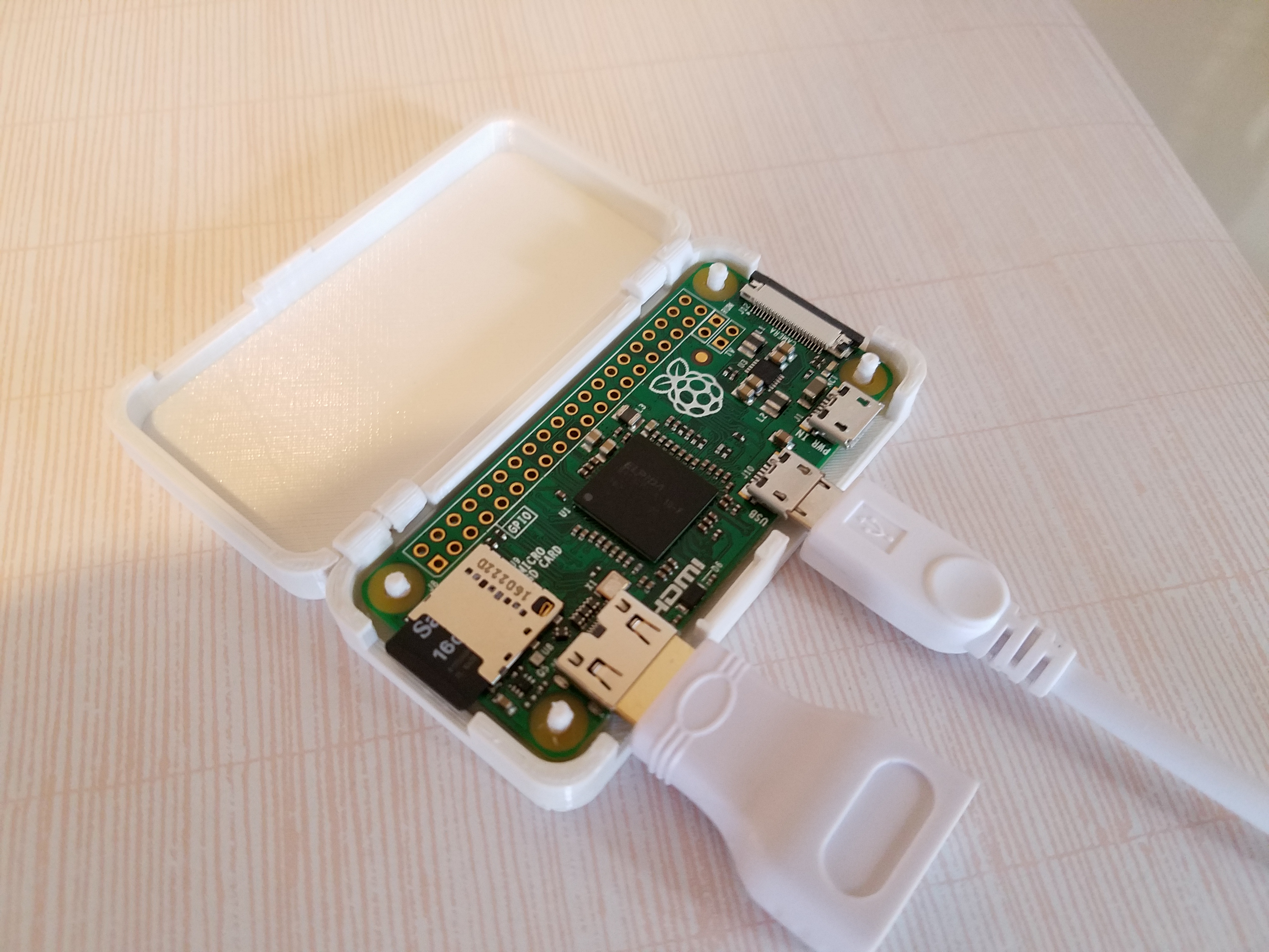 One Piece Raspberry Pi Zero + Camera Case (with GPIO)