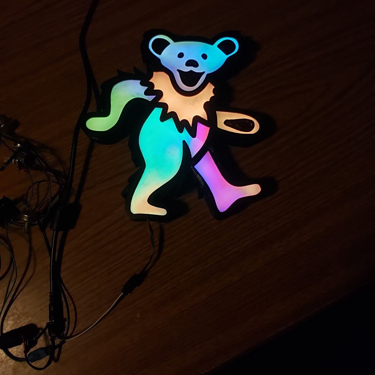 Grateful Dead Bear LED Light up Sign