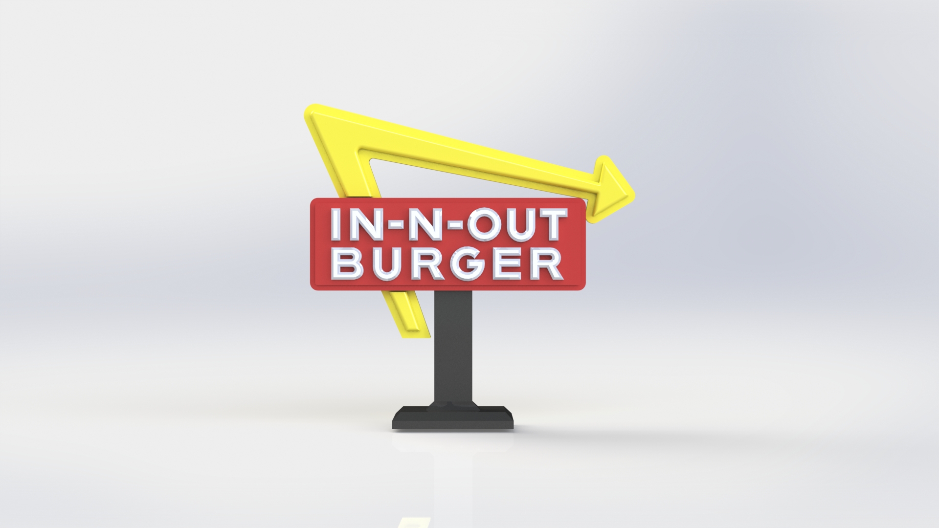 In N Out Burger Sign