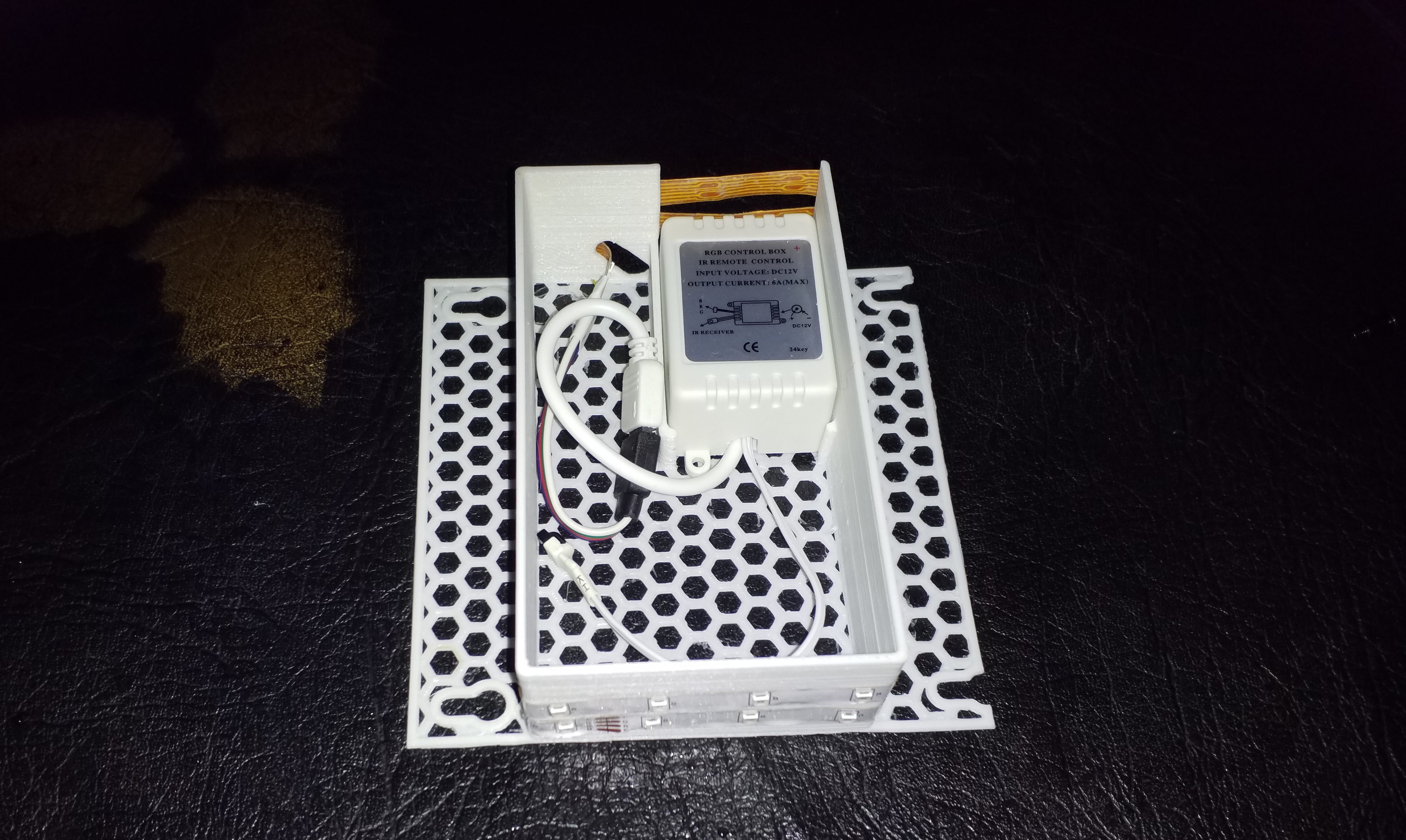 Bias lighting strips base