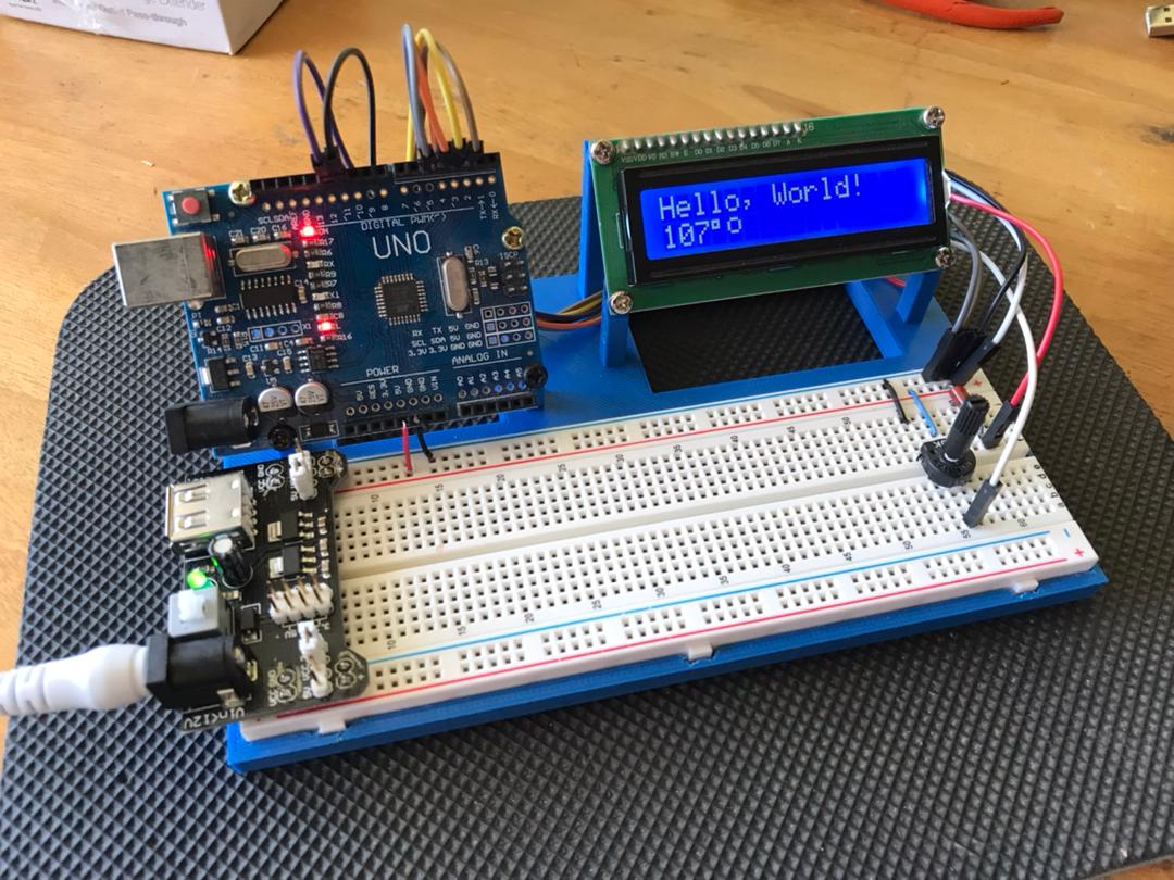 Arduino UNO + LCD 16x2