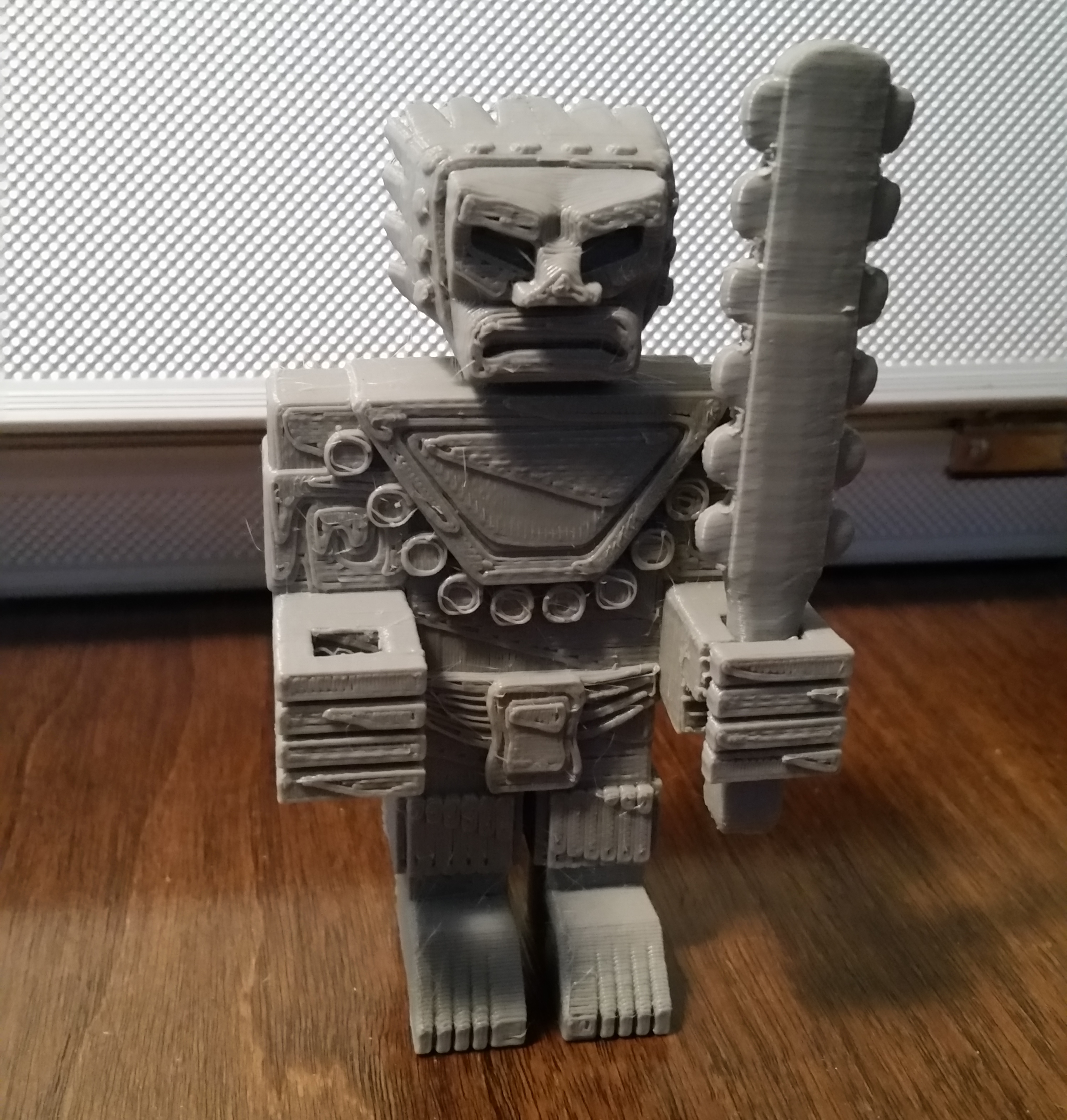 Ancient Stone Guardian Figure