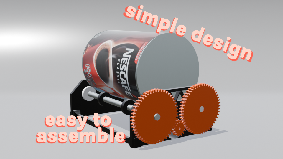 Simple and easy-to-assemble tumbler