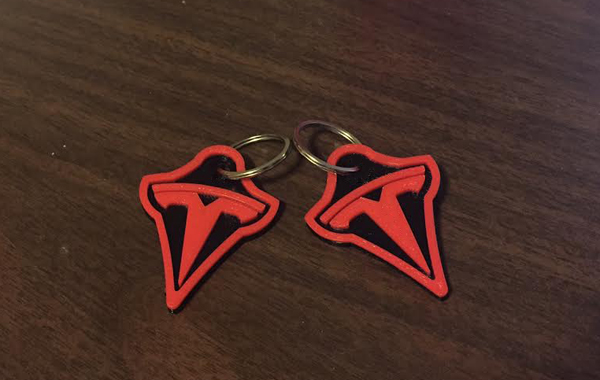 Tesla Keychain