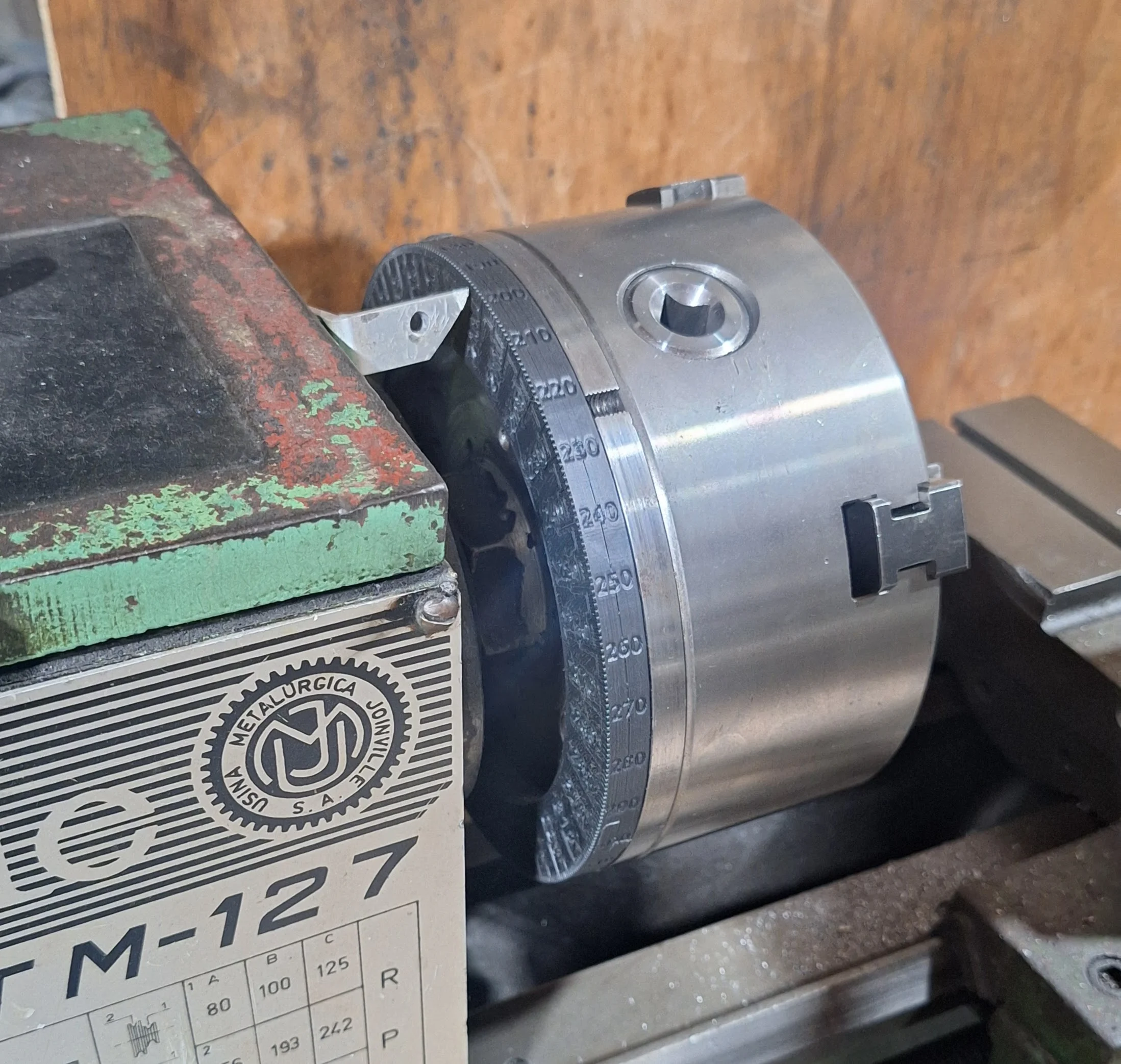 Degree Wheel Adapter for 4-Jaw Lathe Chuck (K12-160)