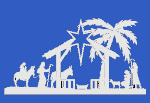 Christmas Nativity Plaque