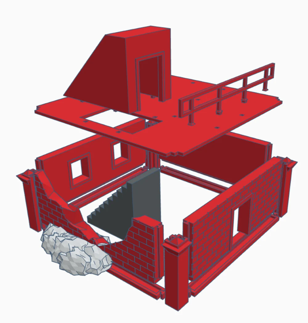 Modwall: a modular terrain building for Marvel Crisis Protocol (MCP) and other 28mm-ish miniature games