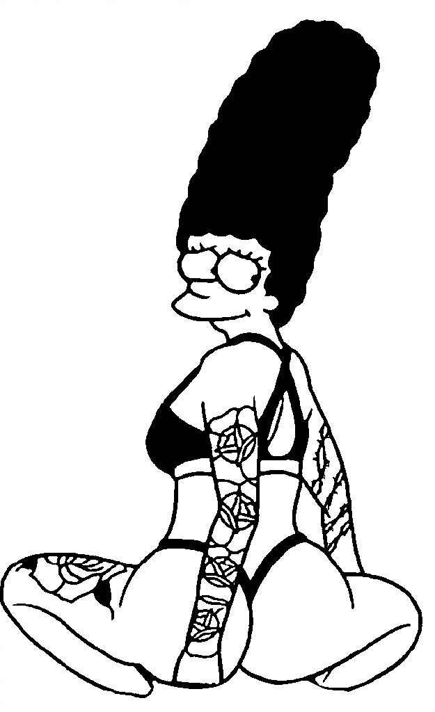 2D Marge Simpson