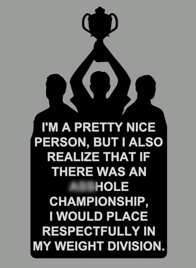 I'm a pretty nice person, sign