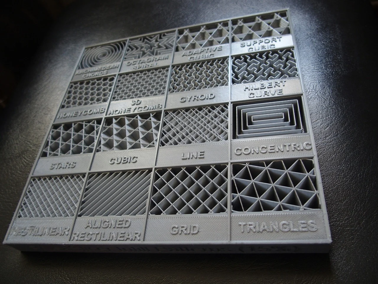 PrusaSlicer Infill Patterns Display