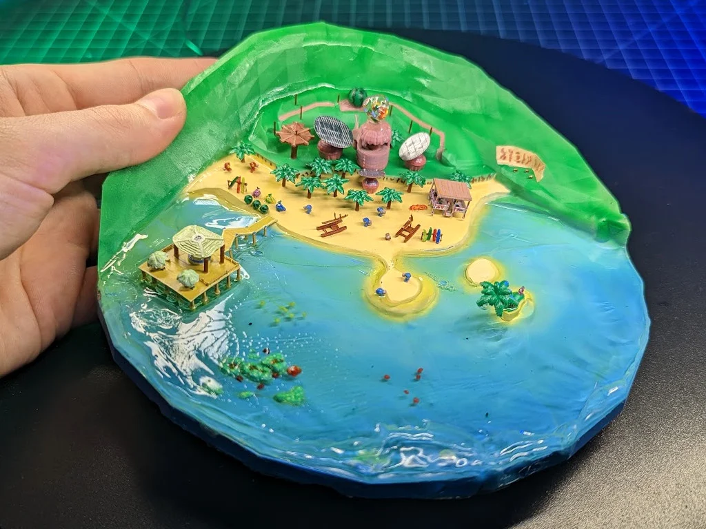 Mario Sunshine:  3D Printable Gelato Beach