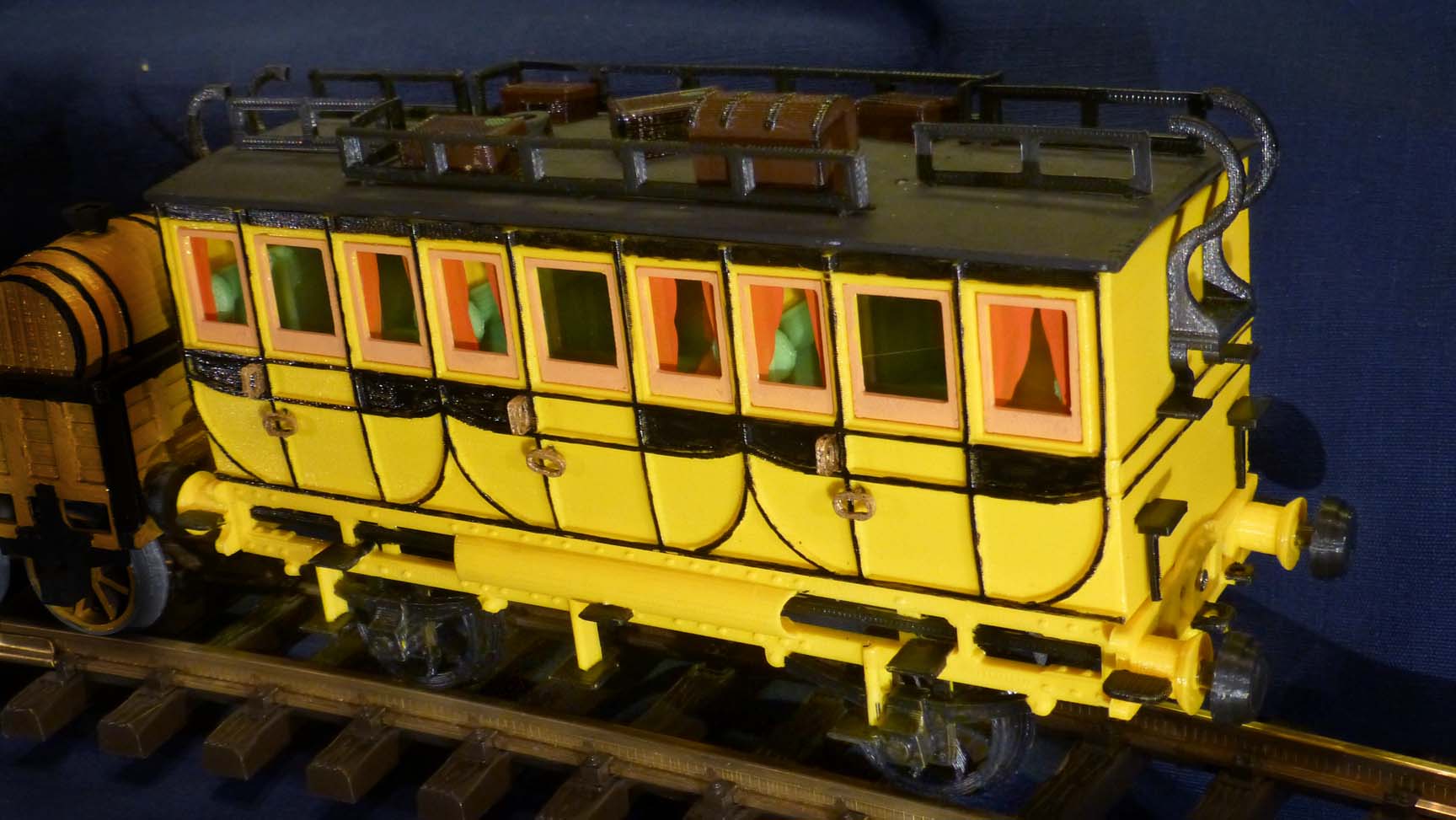 Passenger coach to the locomotive The Rocket 1:32