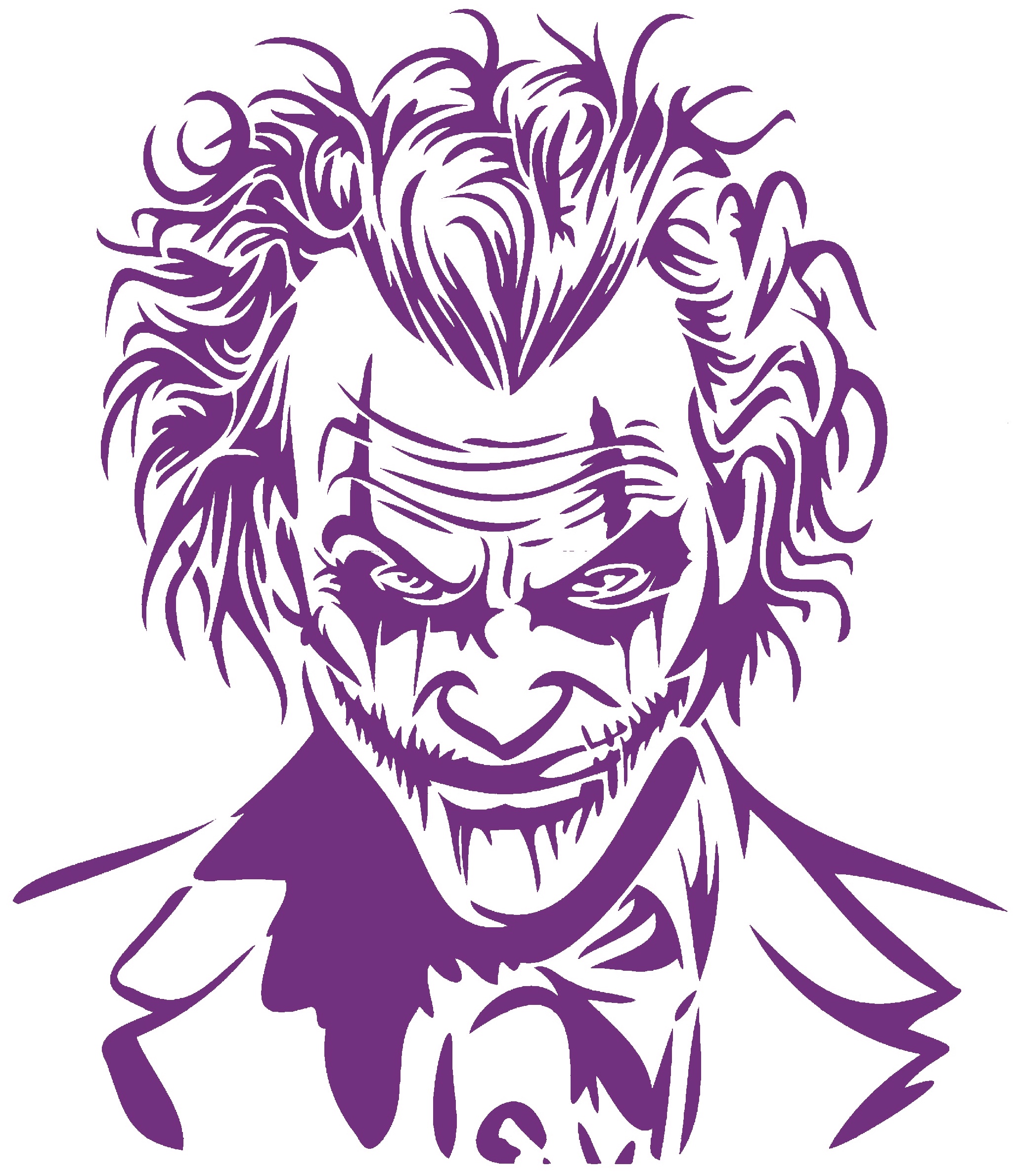 The Joker stencil 8