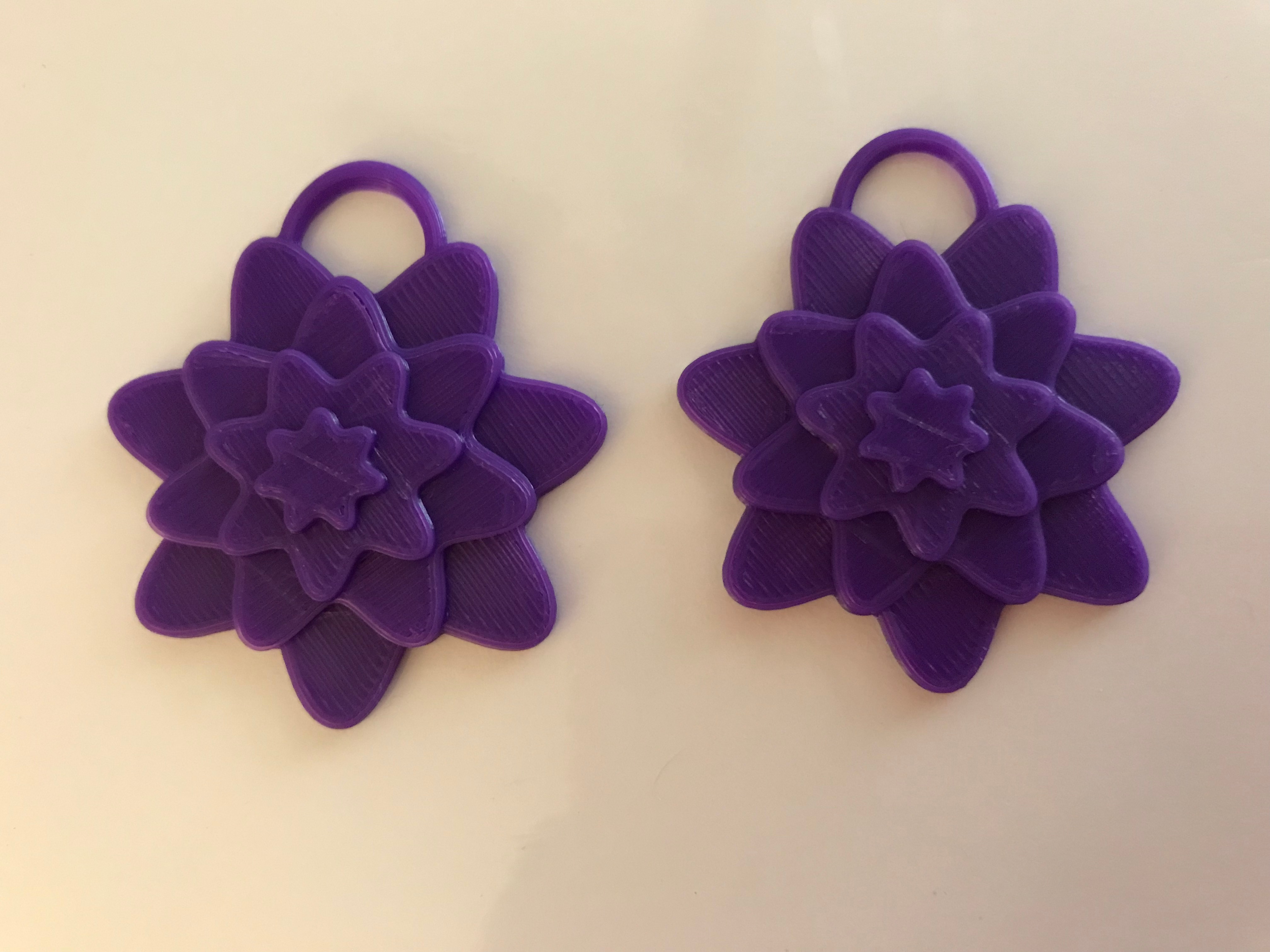 Layered Flowers Earrings