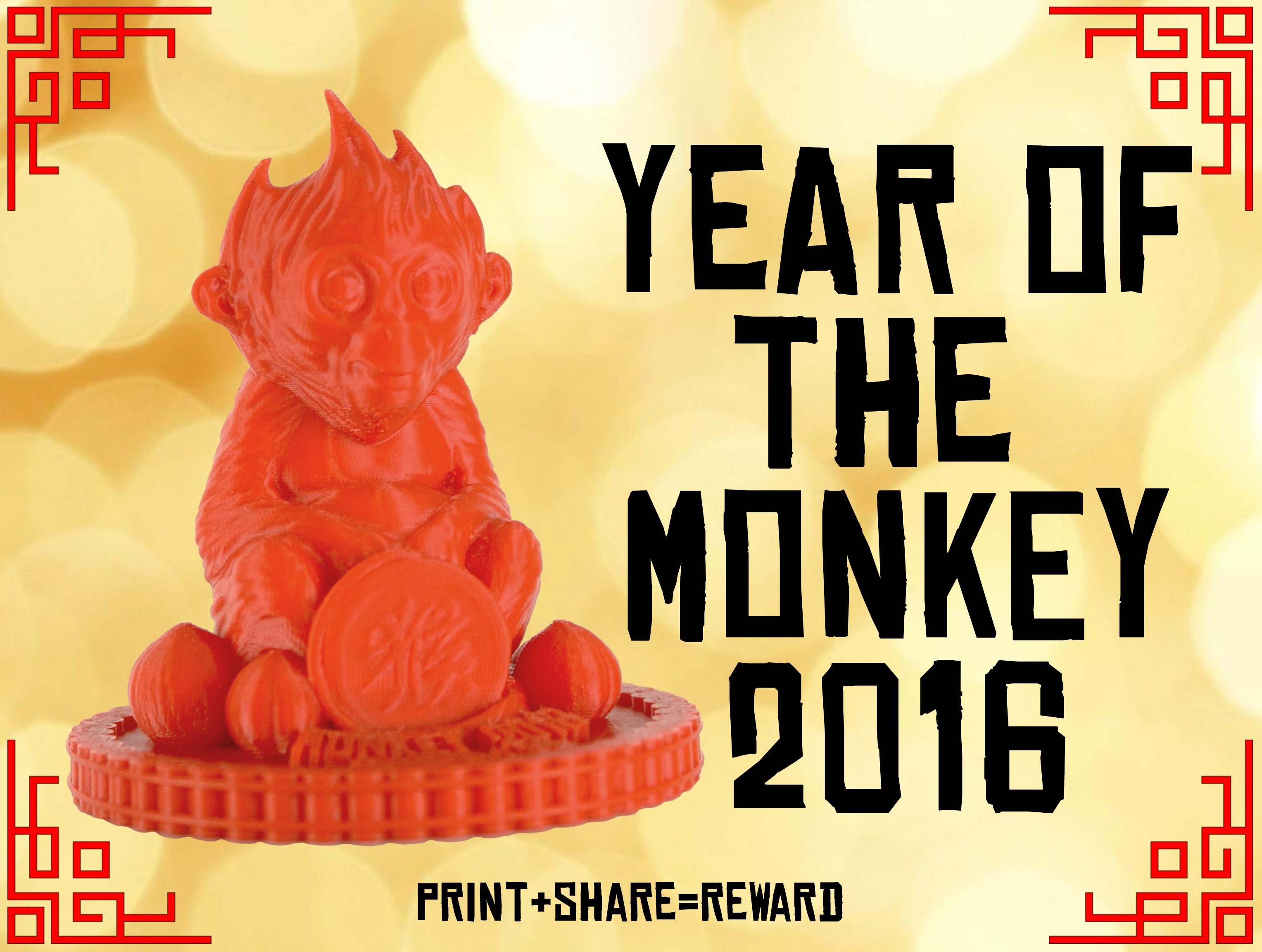Red Monkey - Chinese New Year 2016