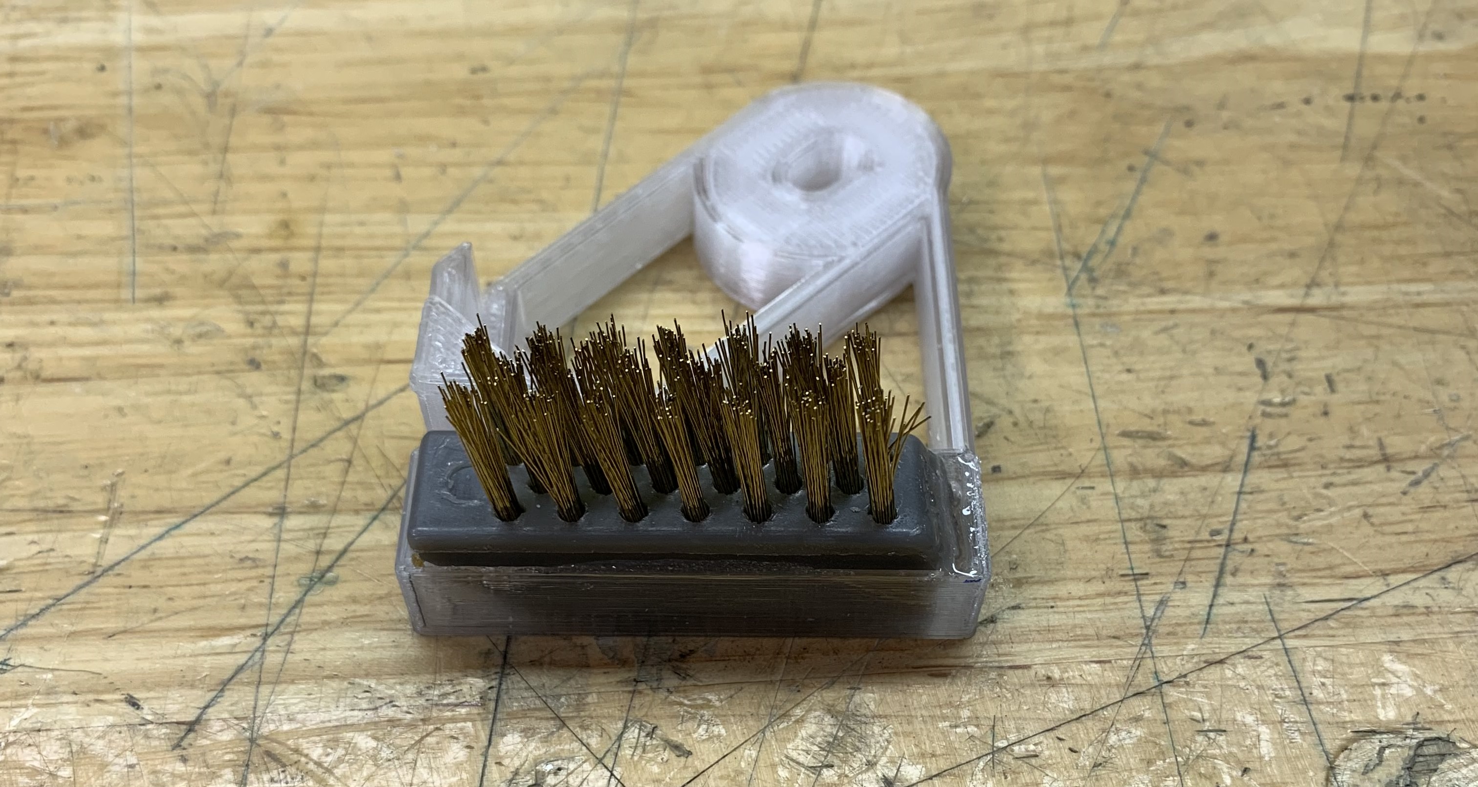 Ender 3 Glass Bed Corner Brush Holder