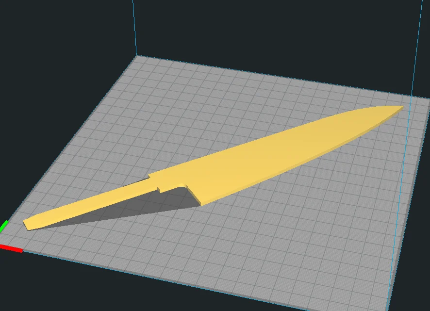 JAPANESE BLADE TEMPLATE - GYUTOU