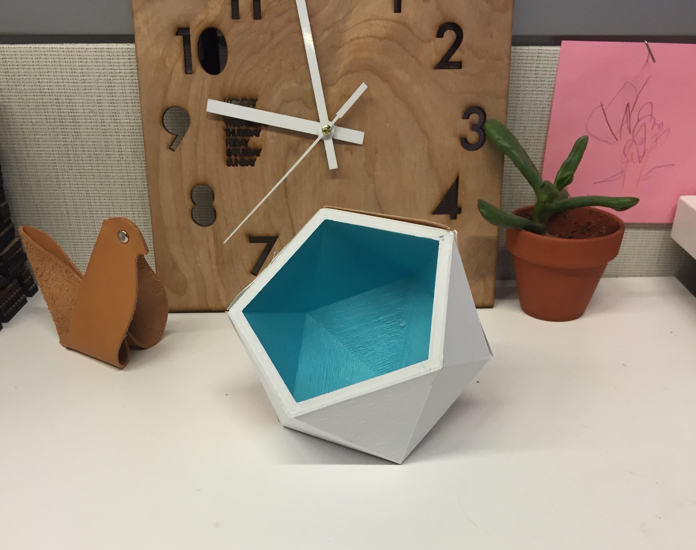 Geometric Desk Planter or Container