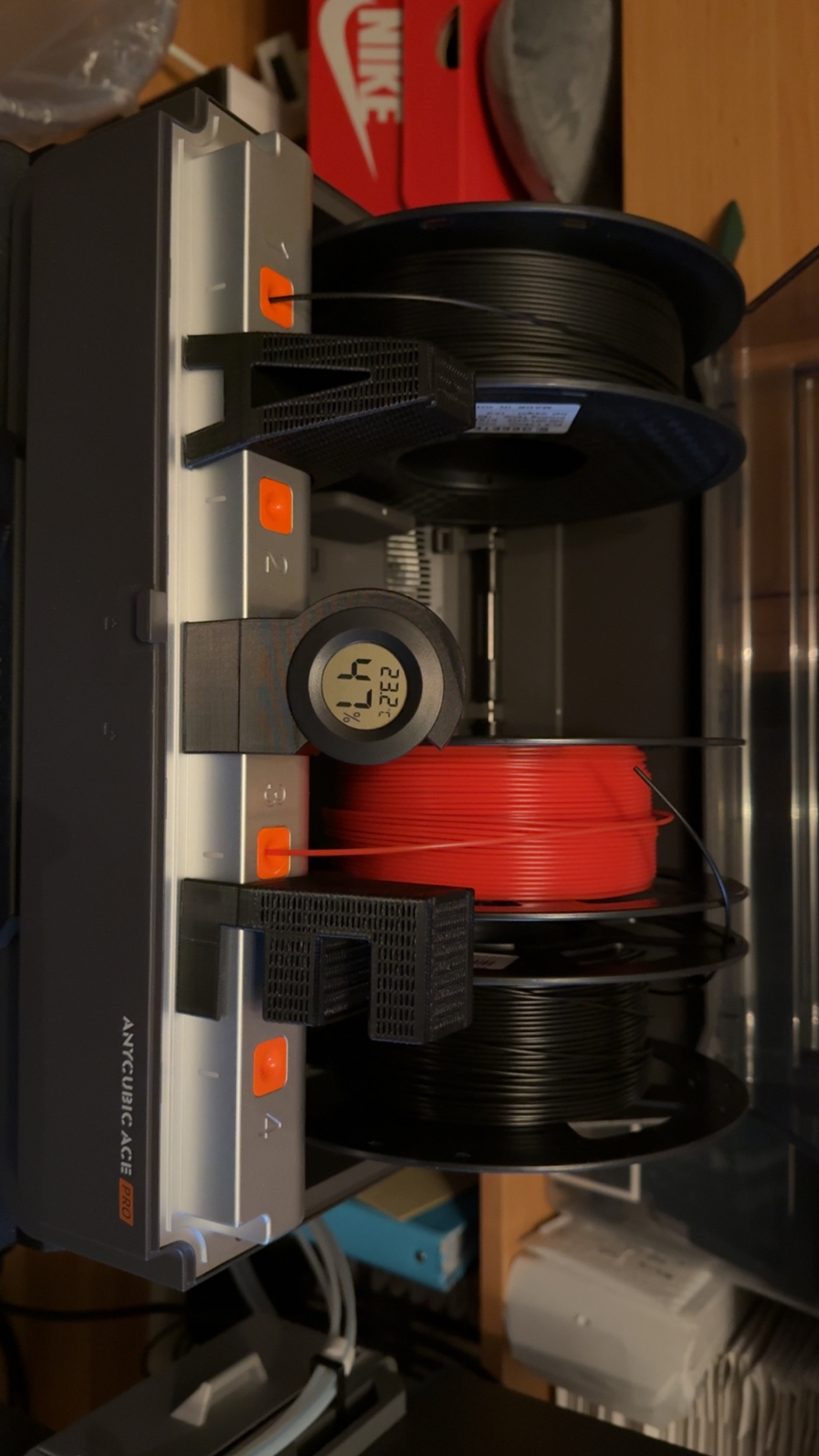 Silica Gel Box and Hygrometer Mount for the ACE