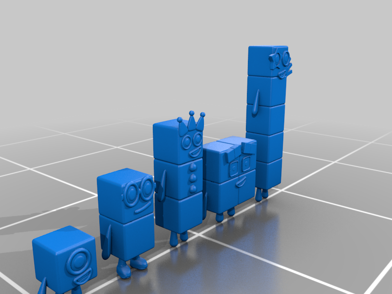 NumberBlocks Blender Project