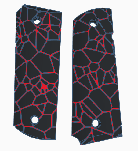 1911 Lava Grips