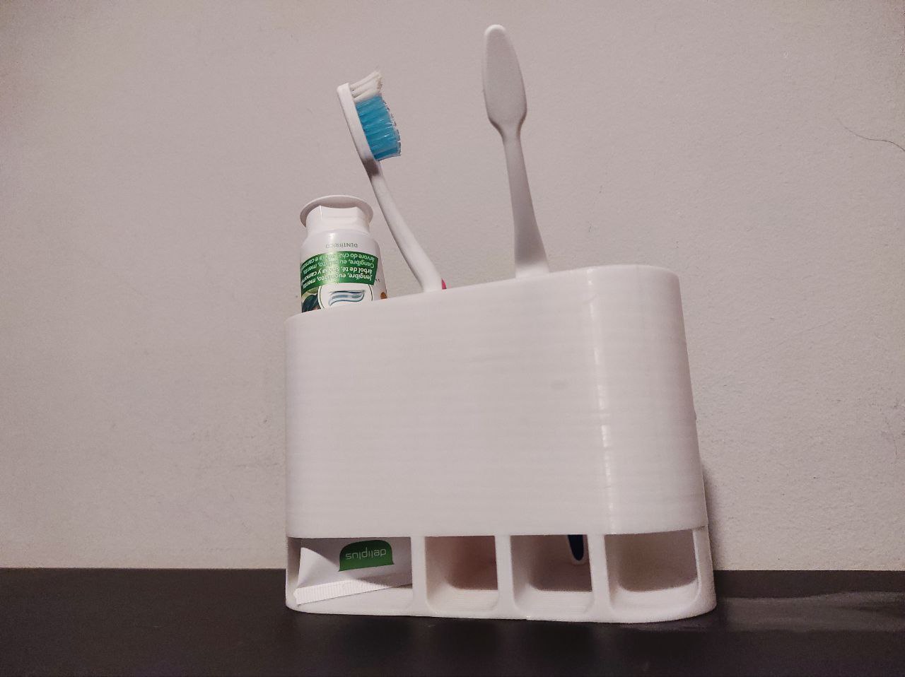 Hygienic Toothbrush and Toothpaste Holder