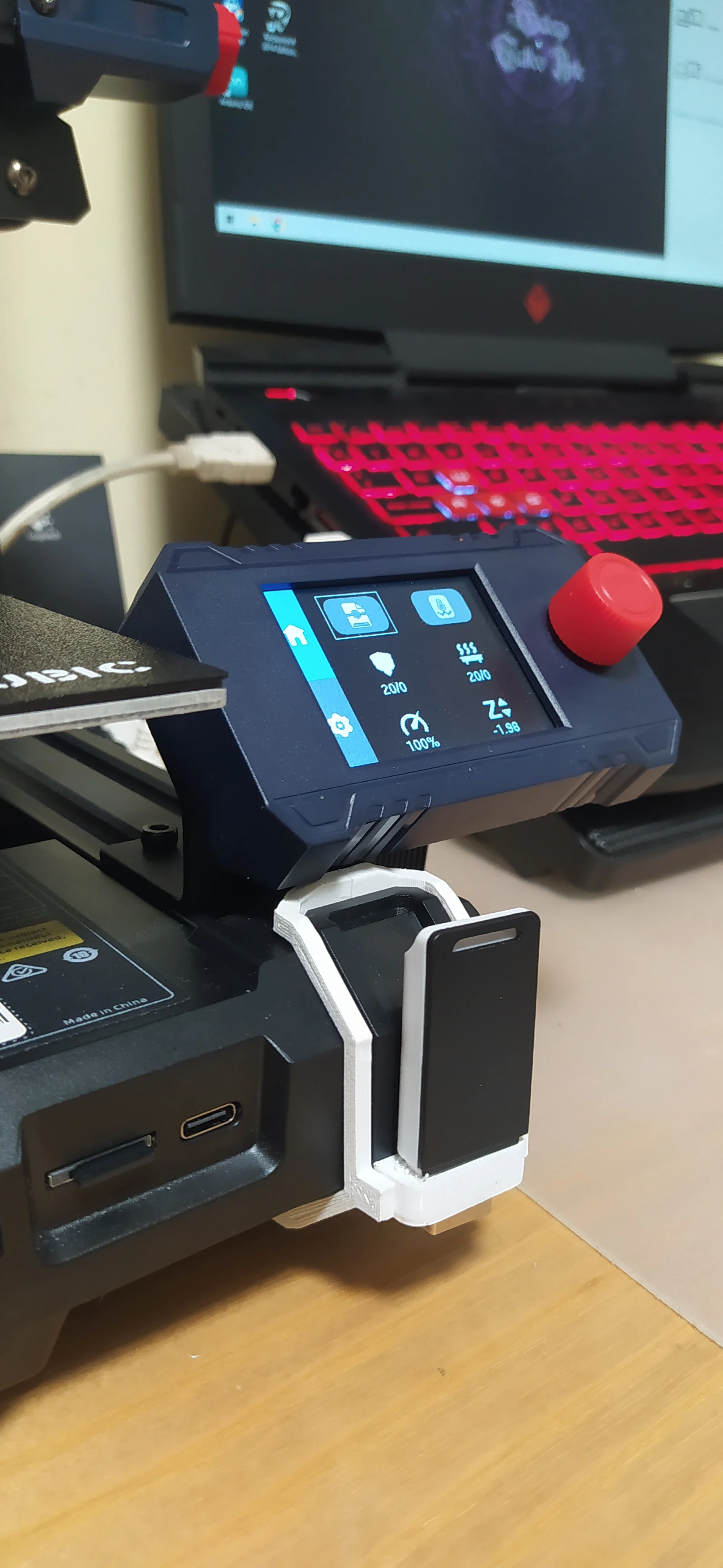 USB Holder for anycubic Kobra 2 Neo