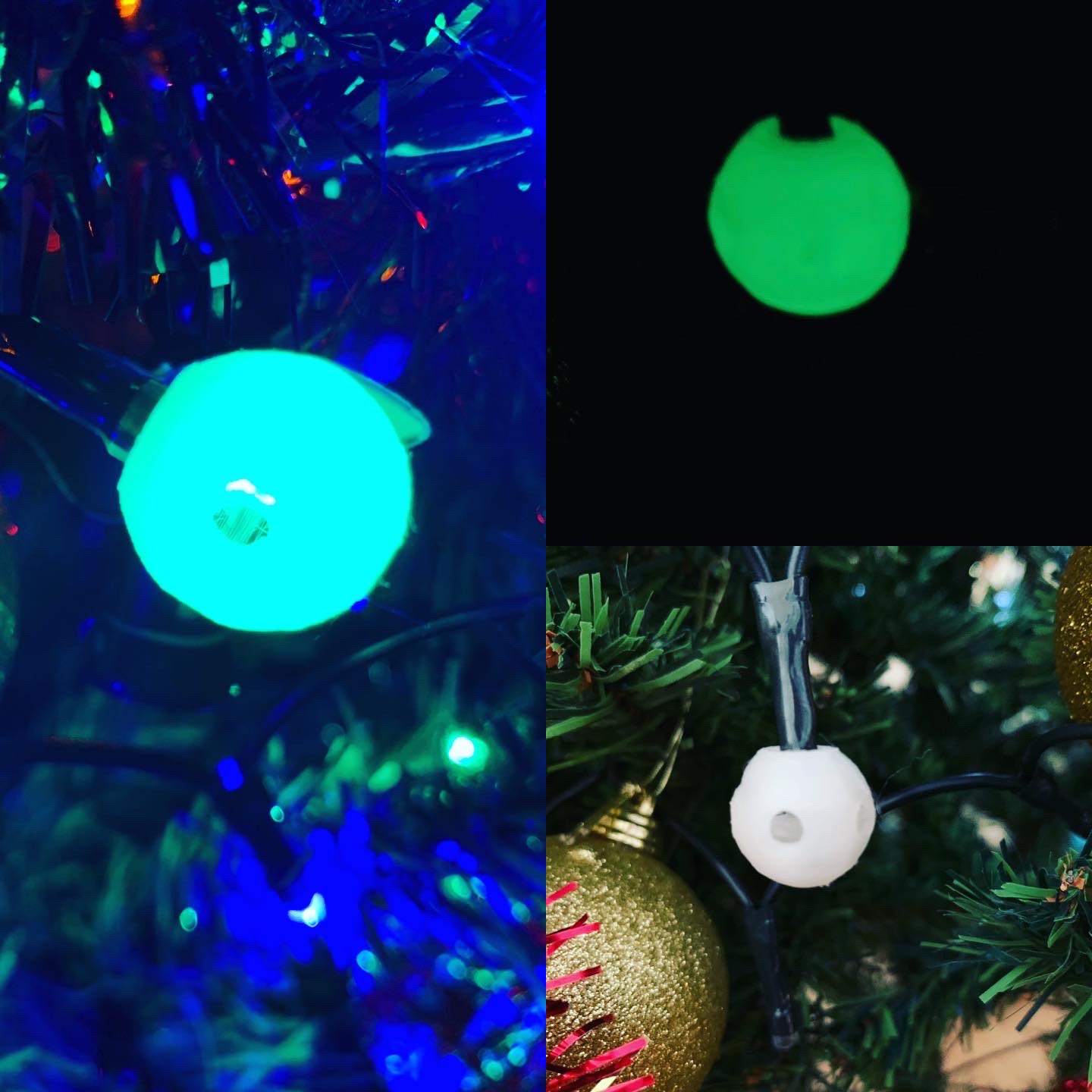 Glowing Christmas ball